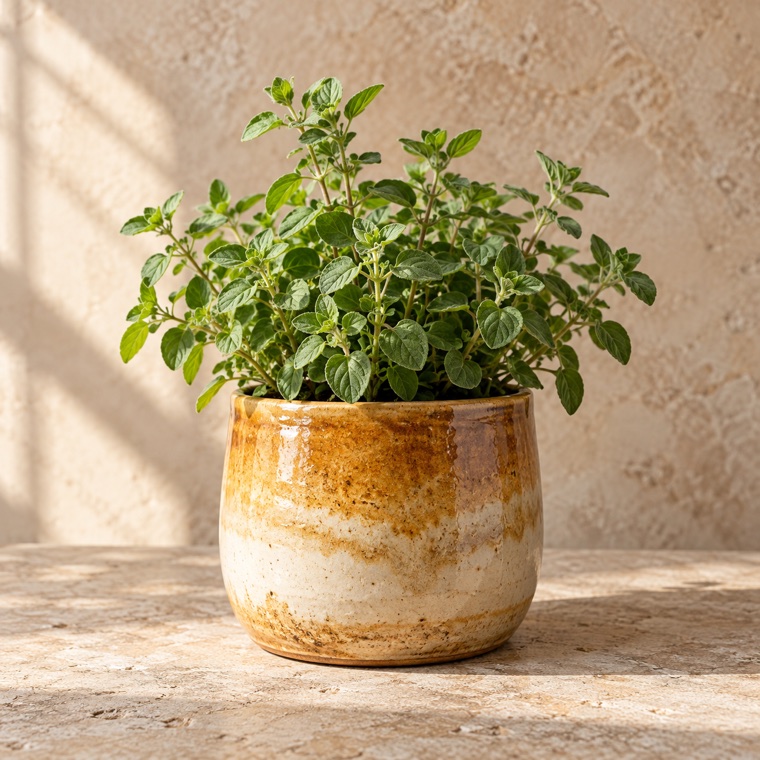 Pottery pairing idea for Oregano; exact finished piece is confirmed before an order