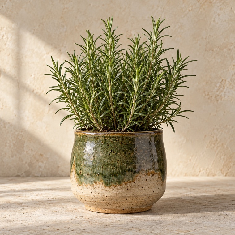 Pottery pairing idea for Rosemary; exact finished piece is confirmed before an order
