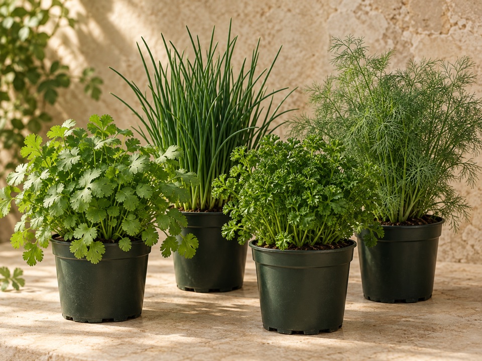 Growing collection portrait for Kitchen herbs & alliums